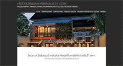 Desktop Screenshot of modelrumahminimalis21.com