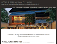 Tablet Screenshot of modelrumahminimalis21.com